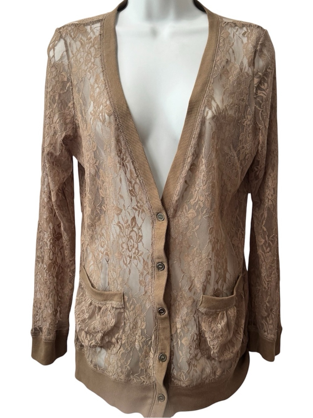 Ember sheer lace cardigan size xlarge